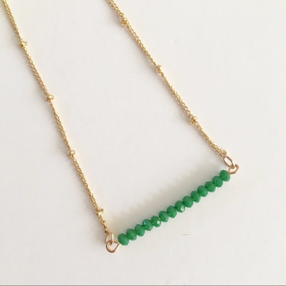 High quality dainty stone beads charm necklace - Picture 2 of 4